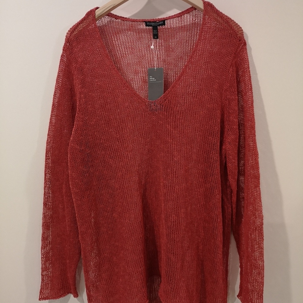 Eileen Fisher | Sheer long sleeve shirt
